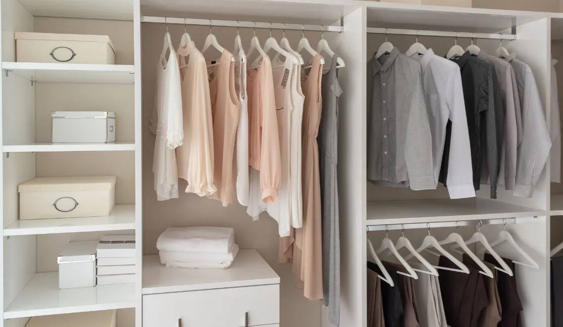 Pest control experts exterminating a warehouse